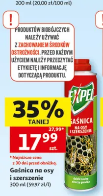 Gaśnica na osy i szerszenie Expel promocja w Auchan
