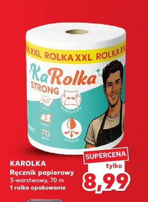 Ręcznik papierowy 3-warstwowy KaRolka 70 m promocja w Kaufland