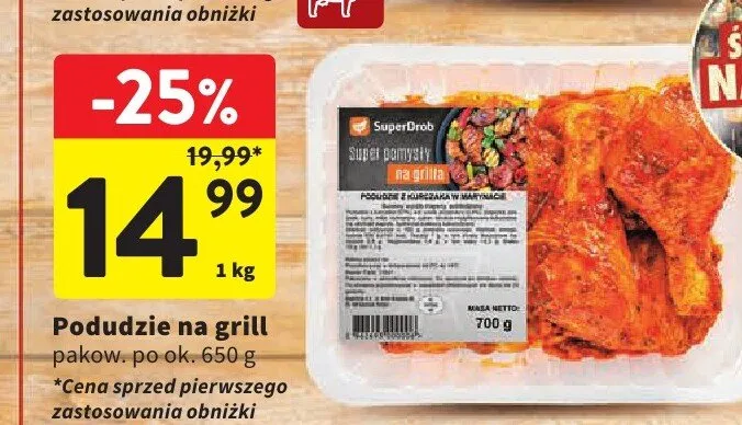 Podudzie na grill SuperDrob promocja w Intermarche
