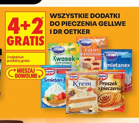 Dodatki do pieczenia Gellwe i Dr Oetker promocja w Biedronka