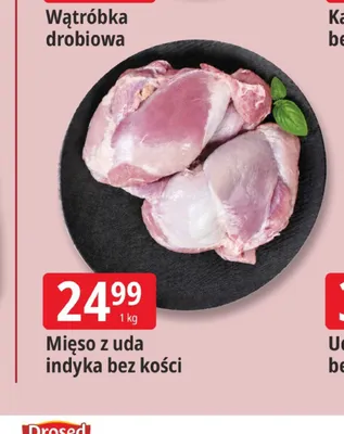 Mięso z uda indyka bez kości promocja w Leclerc