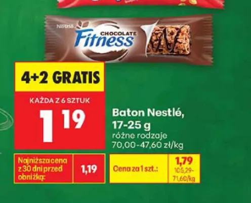 Baton Fitness Chocolate Nestlé promocja w Biedronka