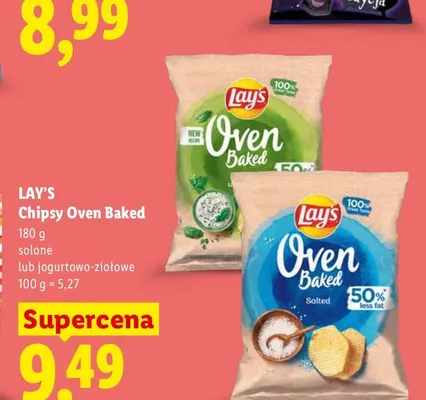 Chipsy Oven Baked solone Lay's promocja w Lidl