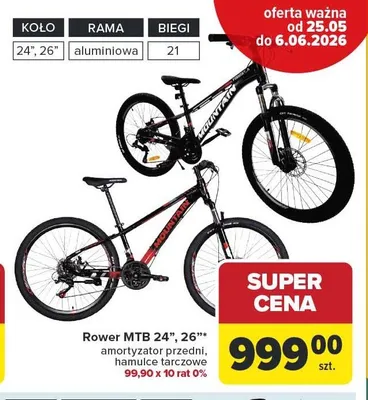 Rower MTB promocja w Carrefour