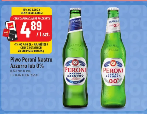 Piwo Peroni Nastro Azzurro promocja w POLOmarket