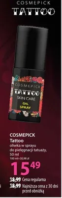 Oliwka Tattoo w sprayu pielęgnująca  promocja w Hebe