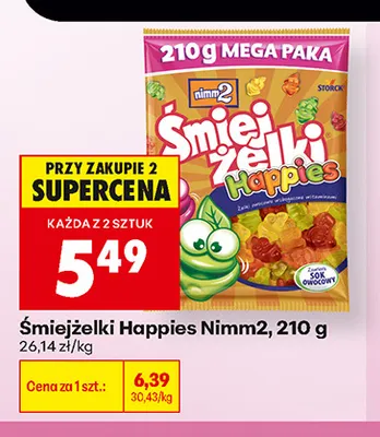 Żelki Śmiejżelki Happies Nimm2 promocja w Biedronka