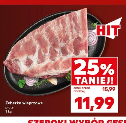 Żeberka wieprzowe płaty promocja w Kaufland