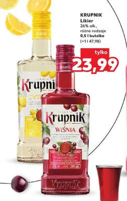 Likier Krupnik Wiśnia promocja w Kaufland