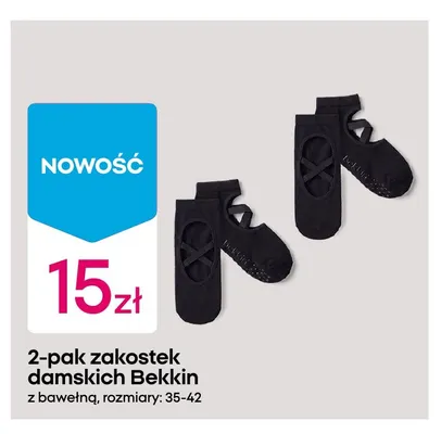 Zakostki damskie Bekkin 2-pak z bawełną promocja w Pepco