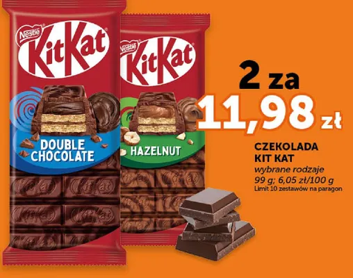 Czekolada Kit Kat Double Chocolate promocja w Euro Sklep
