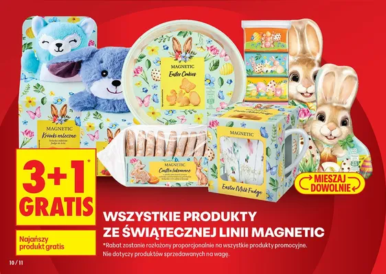 Wszystkie produkty ze świątecznej linii Magnetic 3+1 GRATIS promocja w Biedronka