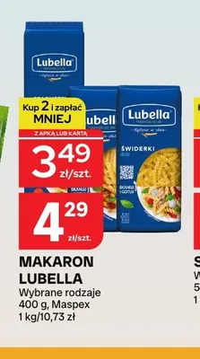 Makaron świderki Lubella promocja w Chorten