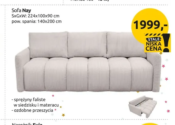Sofa Nay promocja w Black Red White