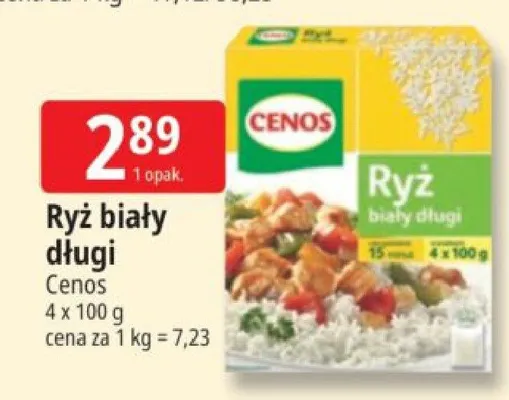 Ryż biały długi Cenos promocja w Leclerc
