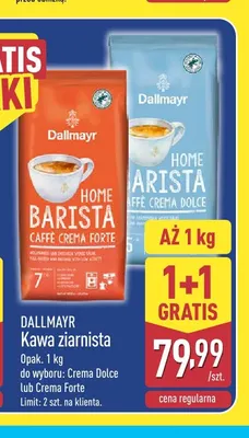 Kawa ziarnista Crema Dolce Dallmayr promocja w Aldi