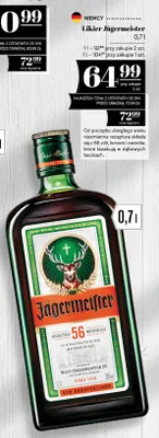 Likier Jägermeister promocja w POLOmarket