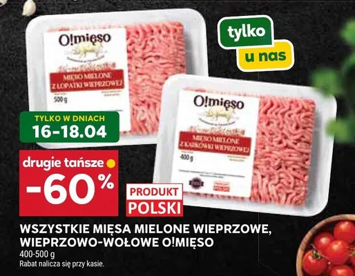 Mięso mielone wieprzowe promocja w Stokrotka