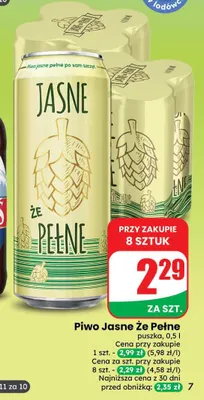 Piwo Że Pełne promocja w Dino