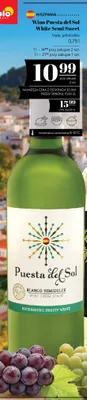 Wino białe półsłodkie Puesta del Sol White Semi Sweet promocja w POLOmarket