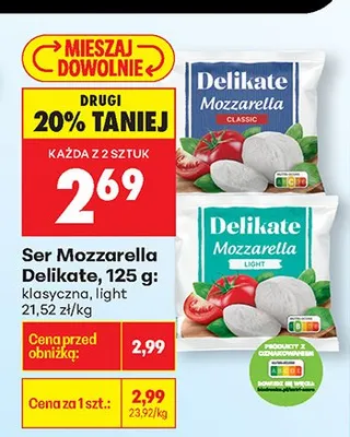 Ser mozzarella La campagna promocja w Biedronka