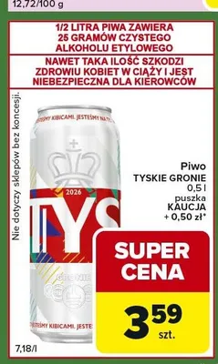 Piwo Tyskie Gronie promocja w Carrefour Express