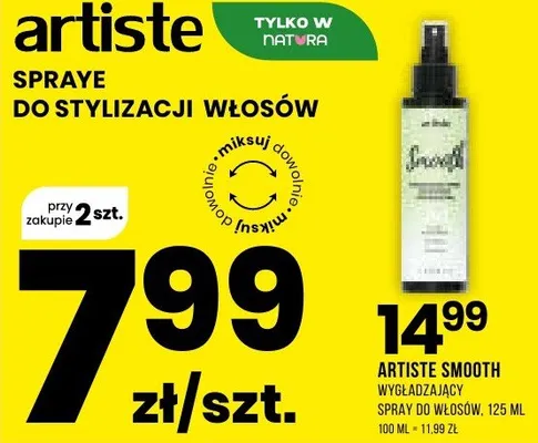 Spray do włosów smooth wygładzający promocja w Drogerie Natura