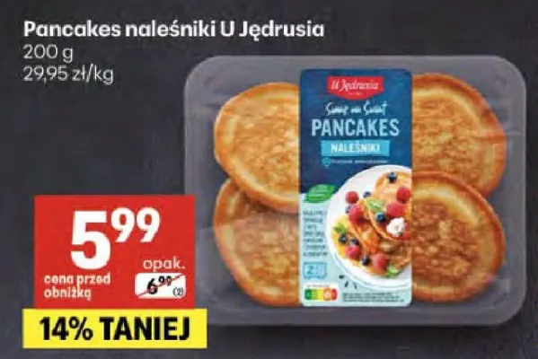 Pancakes naleśniki U Jędrusia promocja w Delikatesy Centrum