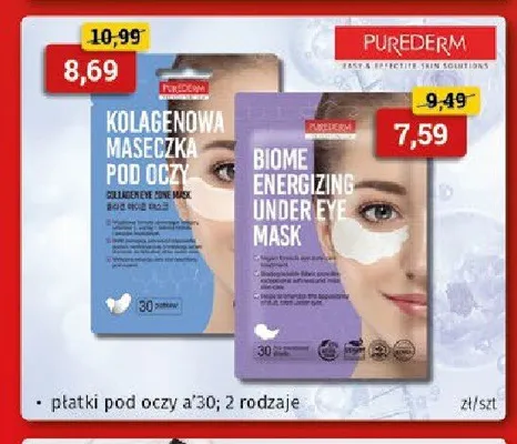 Kolagenowa maseczka pod oczy Purederm promocja w Drogeria Kosmyk