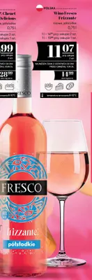Wino różowe Fresco Frizzante półsłodkie promocja w POLOmarket