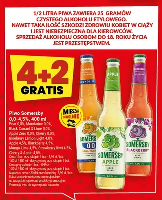 Piwo smakowe Somersby Mango Lime 4,5% promocja w Twój Market