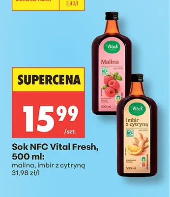 Sok NFC Vital Fresh promocja w Biedronka