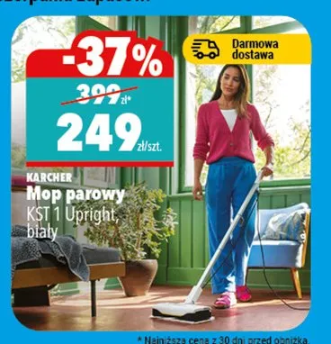 Mop parowy KST 1 Upright, biały promocja w Biedronka Home