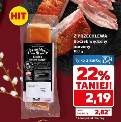 Boczek wędzony parzony promocja w Kaufland