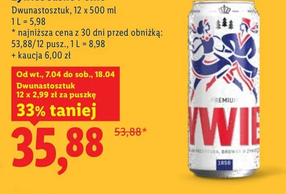 Piwo Kustosz jasne pełne promocja w Lidl