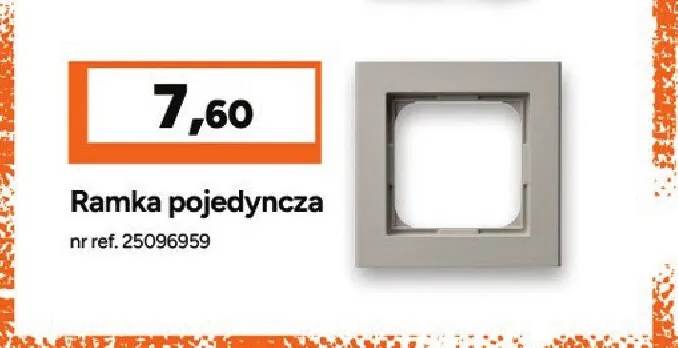 Ramka pojedyncza Ospel Seria Sonata kaszmir promocja w Bricoman