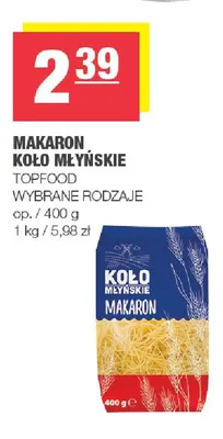 Makaron Koło Młyńskie promocja w SPAR
