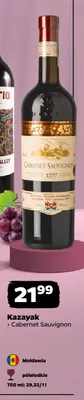 Wino czerwone Kazayak Cabernet Sauvignon promocja w Netto