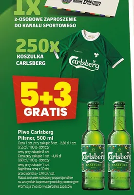 Piwo Carlsberg Pilsner promocja w Twój Market