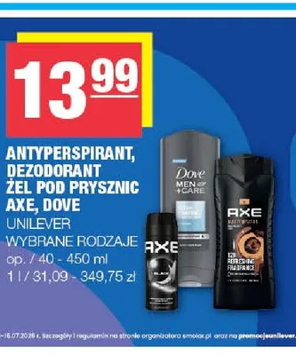 Dezodorant Axe promocja w SPAR