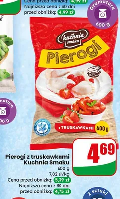Pierogi z truskawkami Kuchnia Smaku promocja w Dino
