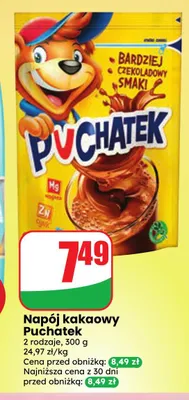 Napój kakaowy Puchatek promocja w Dino