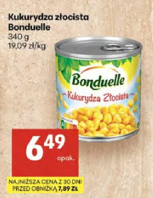 Kukurydza złocista Bonduelle promocja w Delikatesy Centrum