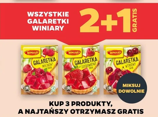 Galaretka wiśniowy smak Winiary promocja w Netto