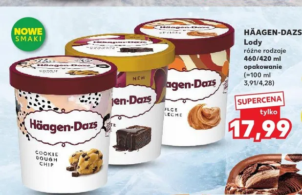 Lody Häagen-Dazs Belgian Chocolate promocja w Kaufland