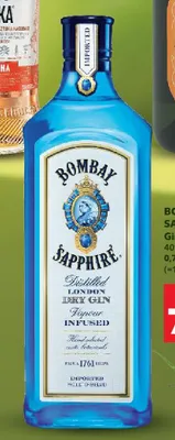 Gin Bombay Sapphire 40% alk. promocja w Kaufland
