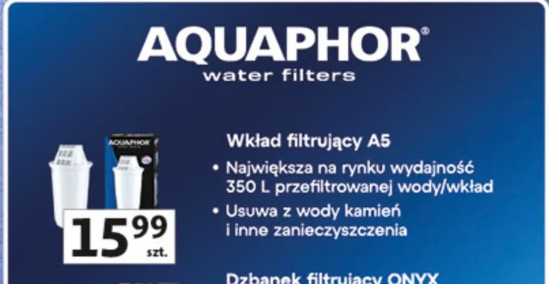 Wkład filtrujący A5 promocja w Auchan