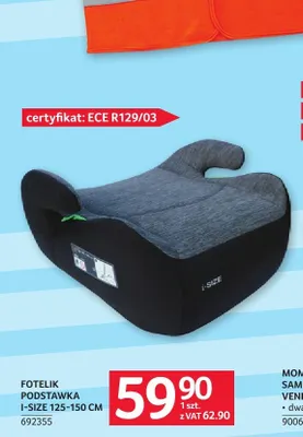 Fotelik podstawka I-Size promocja w Selgros