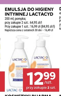 Emulsja do higieny intymnej Lactacyd promocja w Stokrotka
