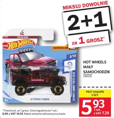 Hot Wheels mały samochodzik promocja w Selgros